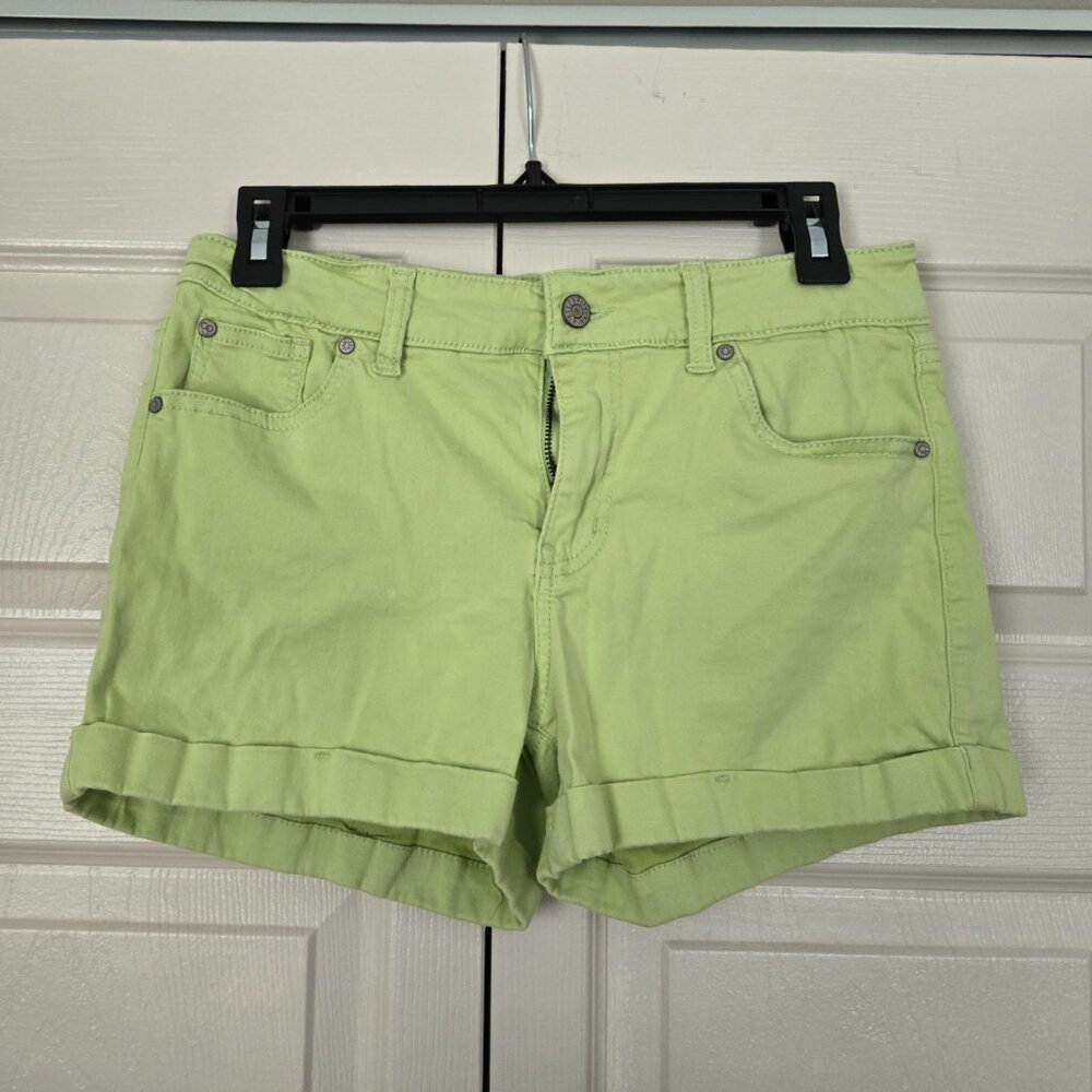 Celebrity Pink Light Green Junior's Shorts